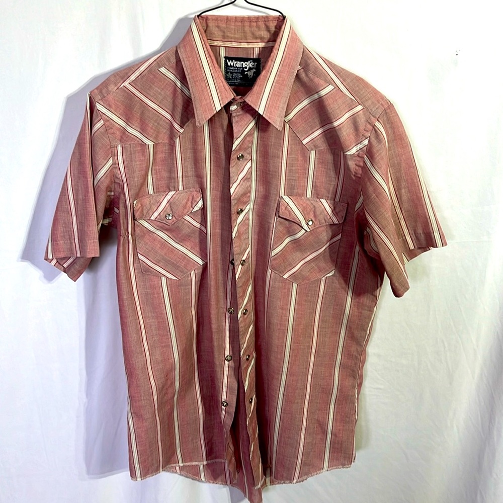 Wrangler x-long tails size 15.5 pears snap shirt